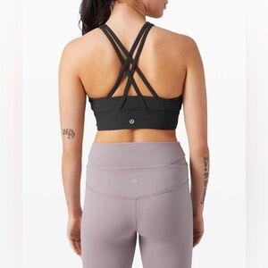 Lululemon Energy Bra High Neck Long Line *Medium Support, B-D Cup
Black size 8
